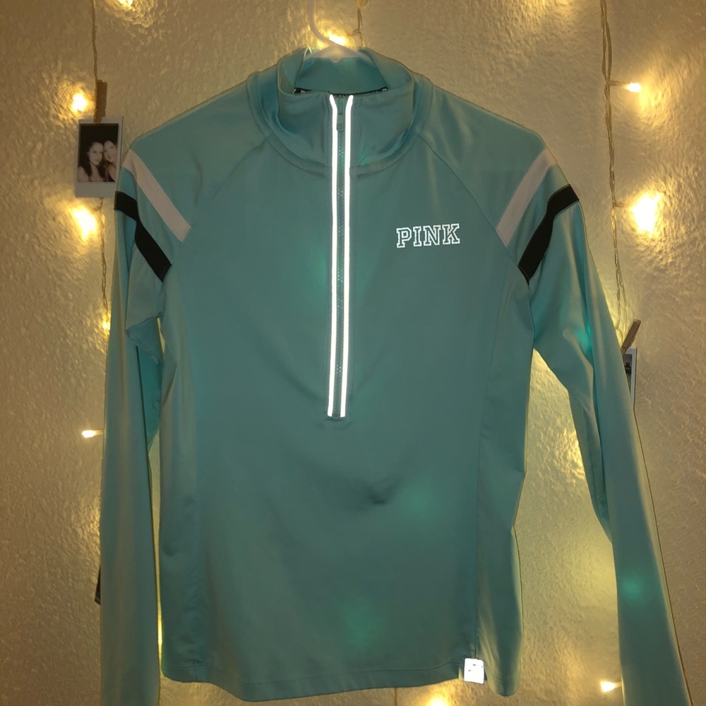 Mint half zip PINK jacket